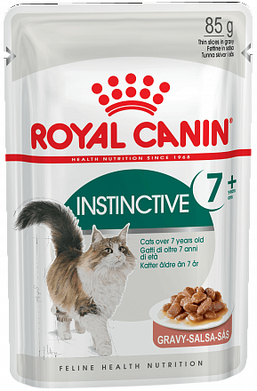 Royal Canin Instinctive +7 Для пожилых кошек старше 7 лет в соусе 85 гр