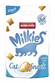 Animonda Milkies crunchy pillows Fresh Для кошек  хрустящие подушечки для заботы о полости рта 30 гр