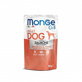 Monge Dog Grill Pouch, Пауч для собак c лососем