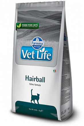 Farmina Vet Life Cat Hairball  для кошек при шерстяных комочках