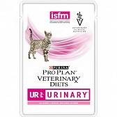 Pro Plan Veterinary Diets кусочки в соусе для кошек при мочекаменной болезни с лососем