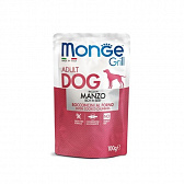 Monge Dog Grill Pouch, Пауч для собак говядина