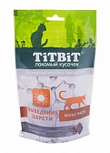 TiTBiT хрустящие подушечки для кошек, с говядиной для выведения шерсти