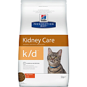 Hill's Prescription Diet k/d Kidney Care для кошек для поддержания здоровья почек с курицей
